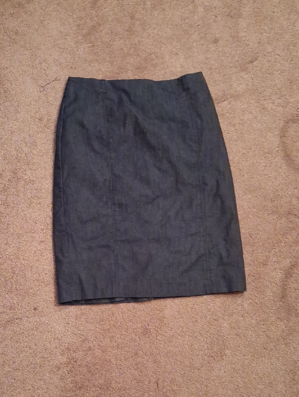 Van Heusen Dark Gray Pencil Skirt